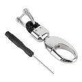 Car Metal Key Holder With Two Rings, Key Holder With Two Rings(Black)