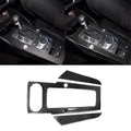3 PCS Car Carbon Fiber Gear Panel Decorative Sticker for Audi A3, Left Driving, Gear Panel, Left Driving