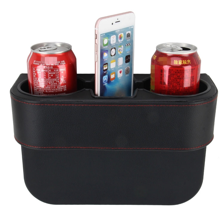 Car Seat Crevice Storage Box Cup Drink Holder Auto Pocket Stowing Tidying for Phone Pad Card Coin Case Car Accessories, Black, Grey, Khaki, Brown