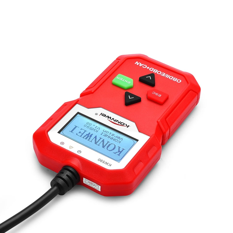 KONNWEI KW590 Mini OBDII Car Auto Diagnostic Scan Tools Auto Scan Adapter Scan Tool (Can Only Detect 12V Gasoline Car), KW590
