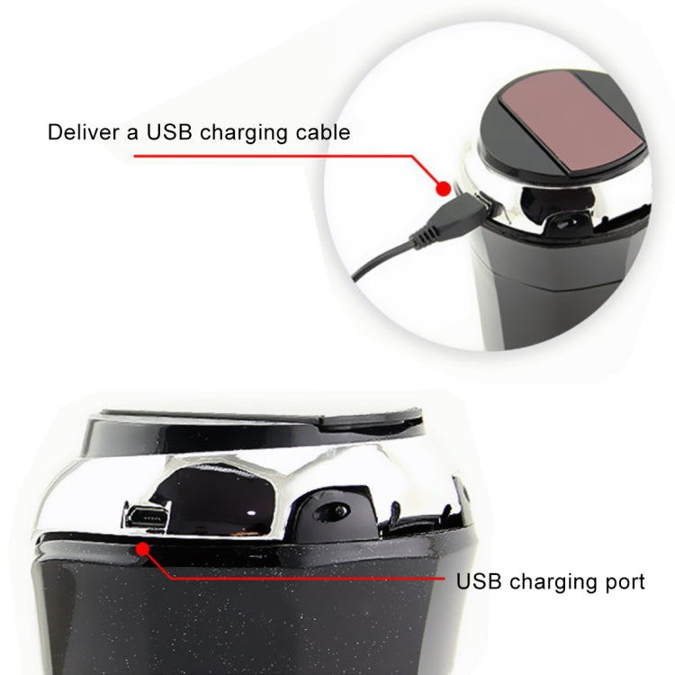 2 in 1 Universal Car Detachable Electronic Cigarette Lighter + Trash Rubbish Bin Ashtray(Gold)