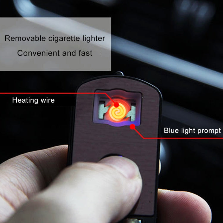 2 in 1 Universal Car Detachable Electronic Cigarette Lighter + Trash Rubbish Bin Ashtray(Blue)
