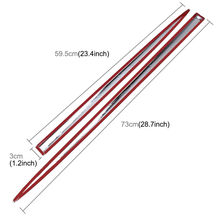 4 PCS Car Auto Door Side Edge Metal Anti-scratch Body Guard Protection Strip Sticker