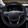 Crocodile Texture Universal Rubber Car Steering Wheel Cover For 34-48cm Wheel