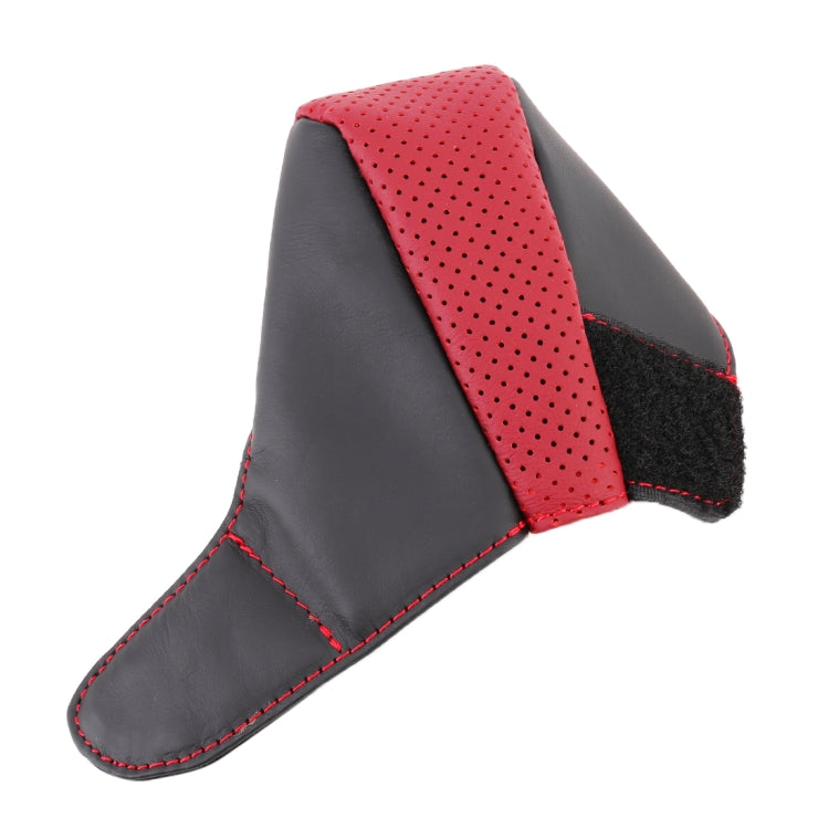 Universal Nonslip Breathable Genuine Leather Car Gear Shift Knob Cover