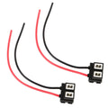 2 PCS Car H7 Ceramics Elbow Bulb Holder Base Female Socket with Wire, H7 (Ceramics)