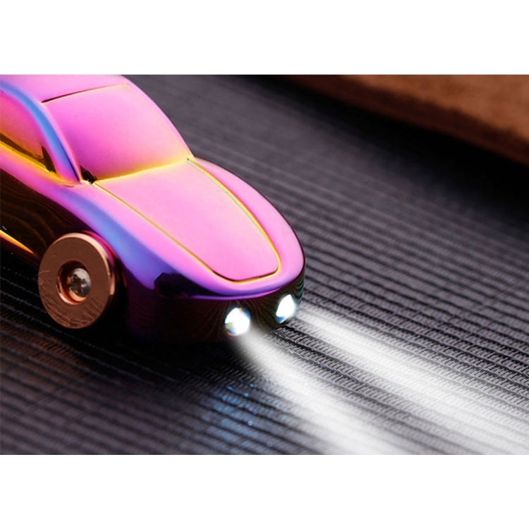 Metal Car Shape Decorative Keychain Holder(Random Color Delivery)
