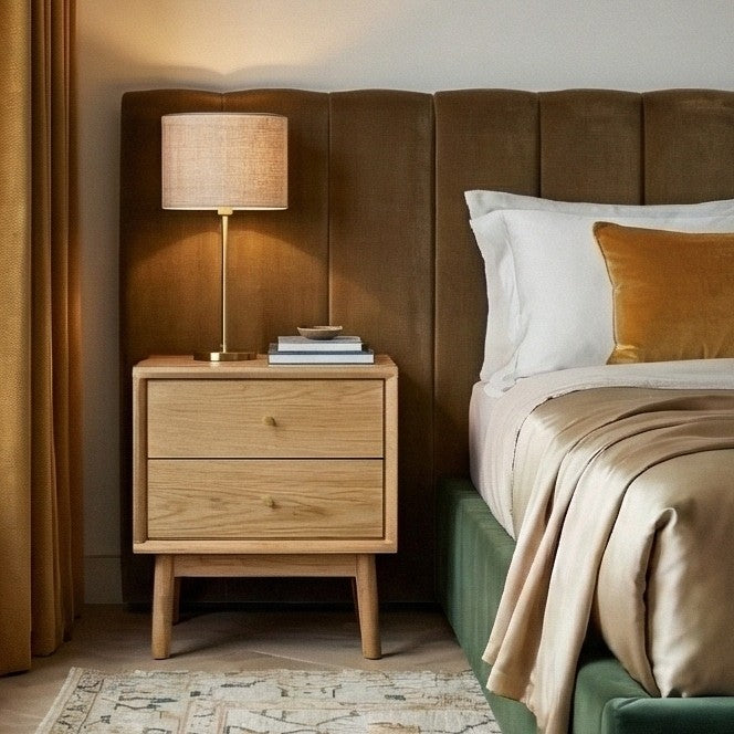 Wright Oak Bedside Table