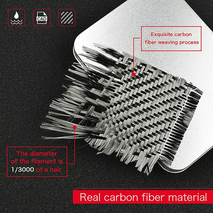 Car Carbon Fiber Main Driving Storage Box Handle Decorative Sticker for Toyota Eighth Generation Camry 2018-2019, Main Driving Storage Box Handle