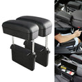 2 PCS Universal Car PU Leather Wrapped Armrest Box Cushion Car Armrest Box Mat with Storage Box, 2pcs(Black), 2pcs (Black Red), 2pcs(Black White), 2pcs(Beige), 2pcs(Brown)