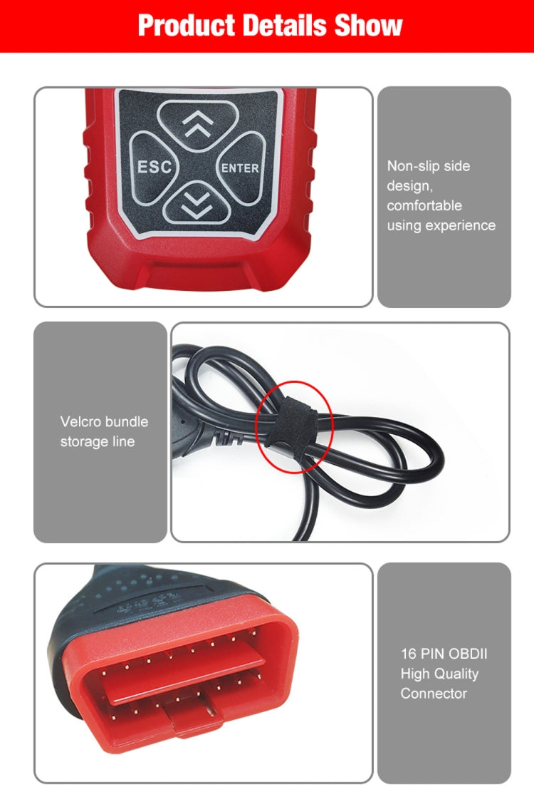 KONNWEI KW309 V309 V310 MS309 Code Reader OBD2 Scanner Diagnostic Tool, KW309