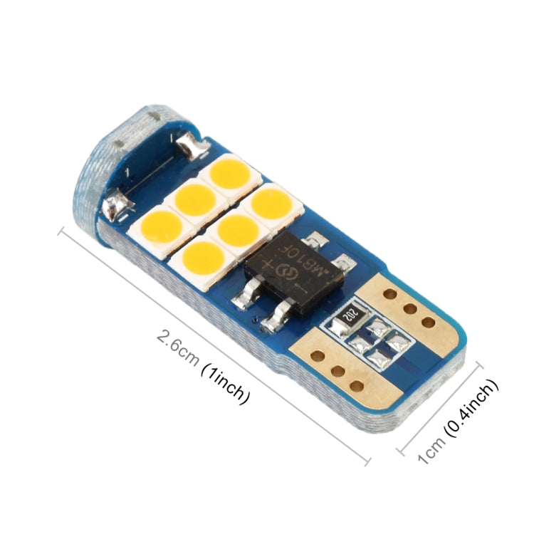 2 PCS T10 DC12 / 1W 9LEDs SMD-3030 Car Clearance Light, 9LEDs (Yellow Light), 9LEDs (Ice Blue Light), 9LEDs (Blue Light), 9LEDs (Pink Light), 9LEDs (White Light)