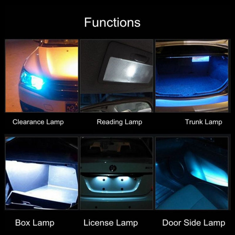 2 PCS T10 DC12 / 1W 9LEDs SMD-3030 Car Clearance Light, 9LEDs (Yellow Light), 9LEDs (Ice Blue Light), 9LEDs (Blue Light), 9LEDs (Pink Light), 9LEDs (White Light)