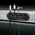 Car Carbon Fiber Magnetic Clamp Cable Storage Box Creative Desktop Hub Organizer, Desktop Hub Organizer