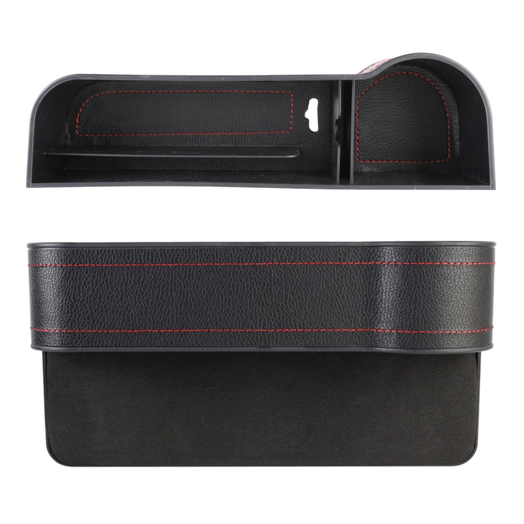 2 PCS Car Multi-functional Principal And Deputy Driver Seat Console Leather Box, Seat Console Leather Box (Black), Seat Console Leather Box (Beige), Seat Console Leather Box (Brown)
