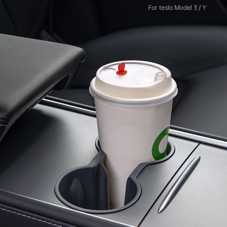 SHUNWEI SD-1054 Car Water Cup Holder for Tesla Model 3 / Y 2021-2022, SD-1054 (Grey), SD-1054 (Black)