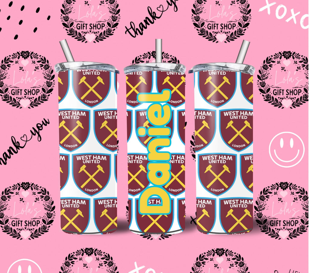 20oz football team tumblers