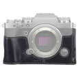 1/4 inch Thread Litchi Texture PU Leather Camera Half Case Base for FUJIFILM X-T4, For FUJIFILM X-T4 Litchi