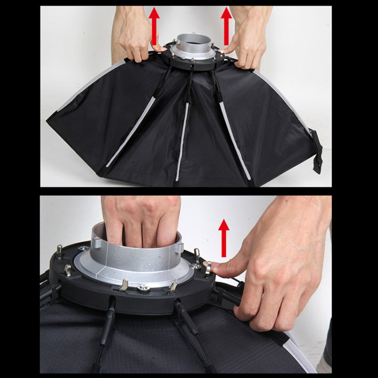 TRIOPO K2-55 55cm Speedlite Flash Octagon Parabolic Softbox Bowens Mount Diffuser, K2-55
