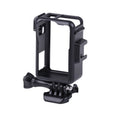 For DJI Osmo Action 3 Vertical Plastic Protective Frame Cage with Cold Shoes, For DJI Osmo Action 3