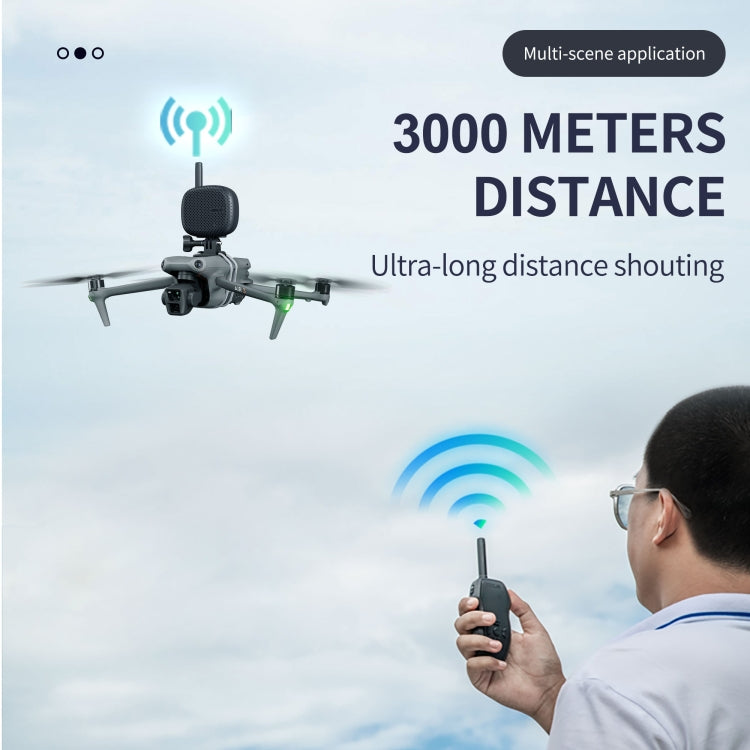 STARTRC Drone Megaphone Wireless Portable Speaker 3KM Control for DJI Mavic / Air / Mini Series, 3KM Control