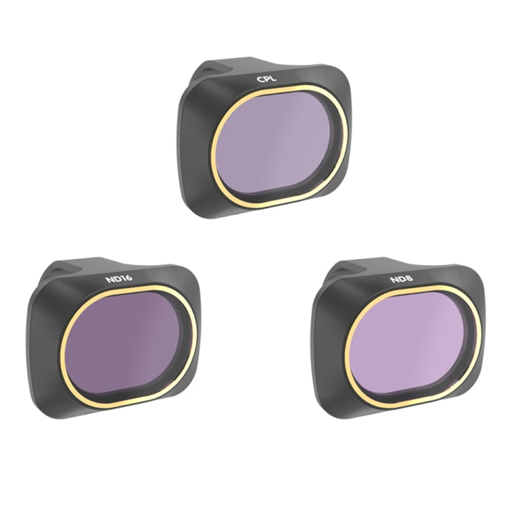 JSR Drone 3 in 1 CPL+ND8+ND16 Lens Filter for DJI MAVIC mini, CPL+ND8+ND16