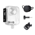 For DJI Osmo 360 50m Depth Waterproof Housing Case with Lens Silicone Cap, For DJI Osmo 360