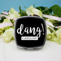 Personalised Dang Square Compact Mirror
