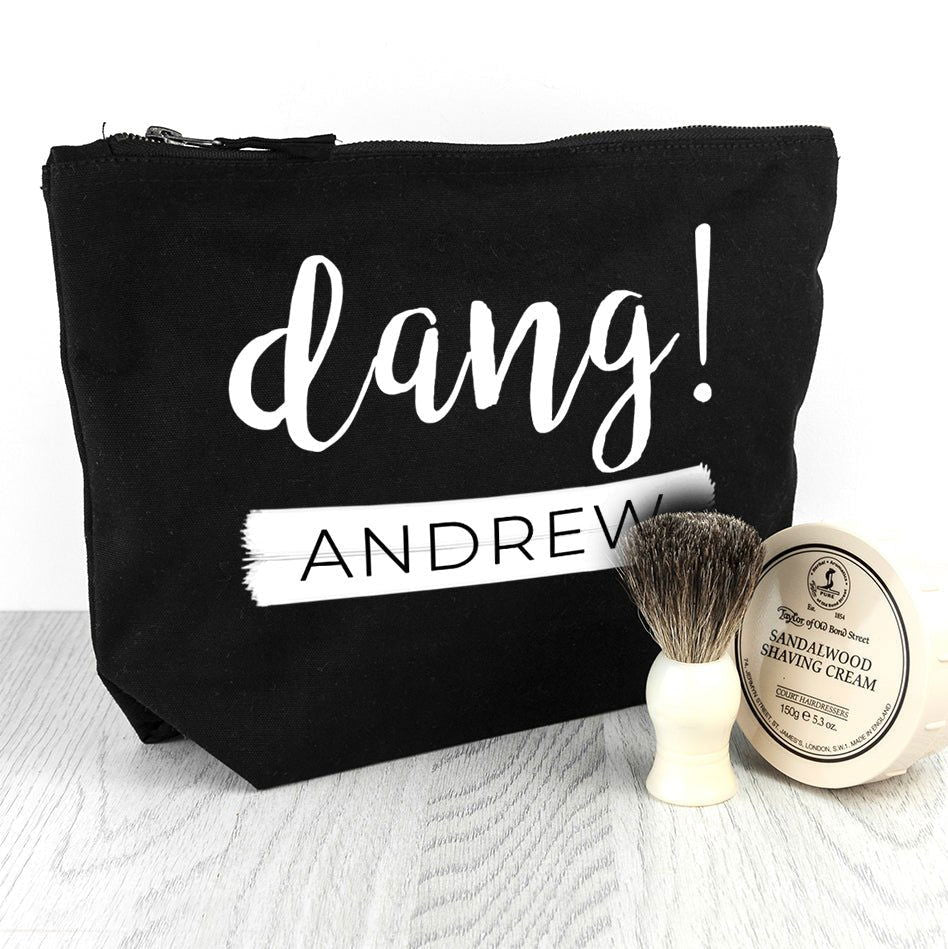 Personalised Dang Wash Bag