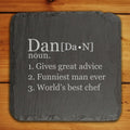 Definition Of... Square Slate Keepsake