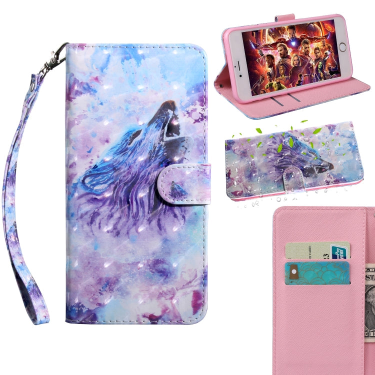 3D Painting Pattern Coloured Drawing Horizontal Flip TPU + PU Leather Case with Holder & Card Slots & Wallet, For Galaxy A40, For Galaxy A70