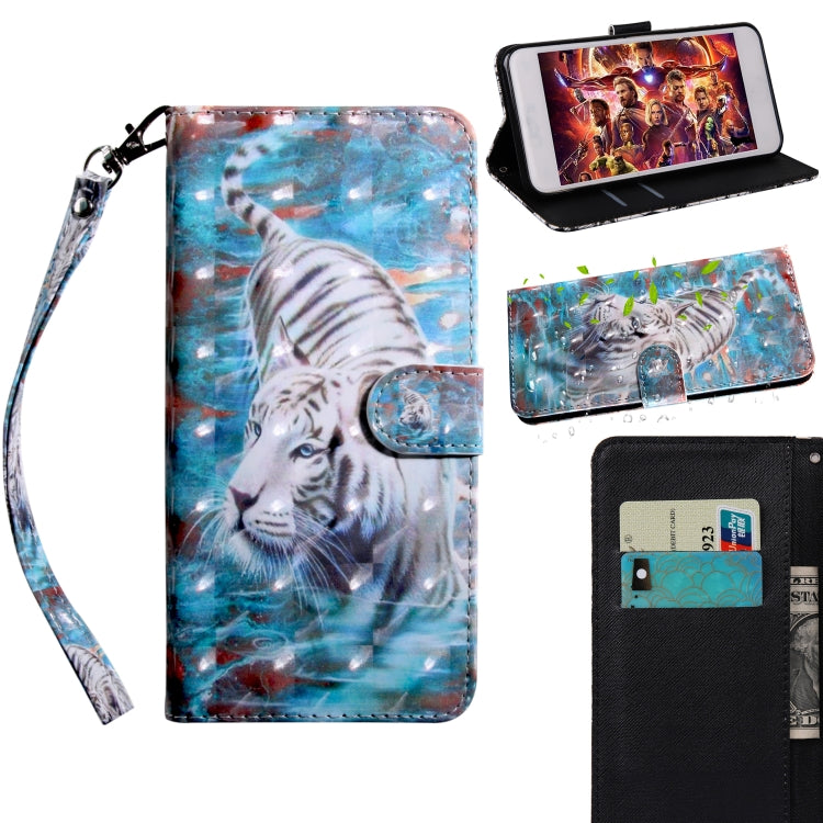3D Painting Pattern Coloured Drawing Horizontal Flip TPU + PU Leather Case with Holder & Card Slots & Wallet, For Huawei P20 Pro, For Huawei Y5