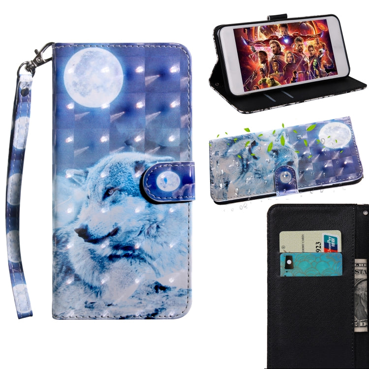 3D Painting Pattern Coloured Drawing Horizontal Flip TPU + PU Leather Case with Holder & Card Slots & Wallet, For Huawei Honor 9 Lite, For Honor 9 Lite