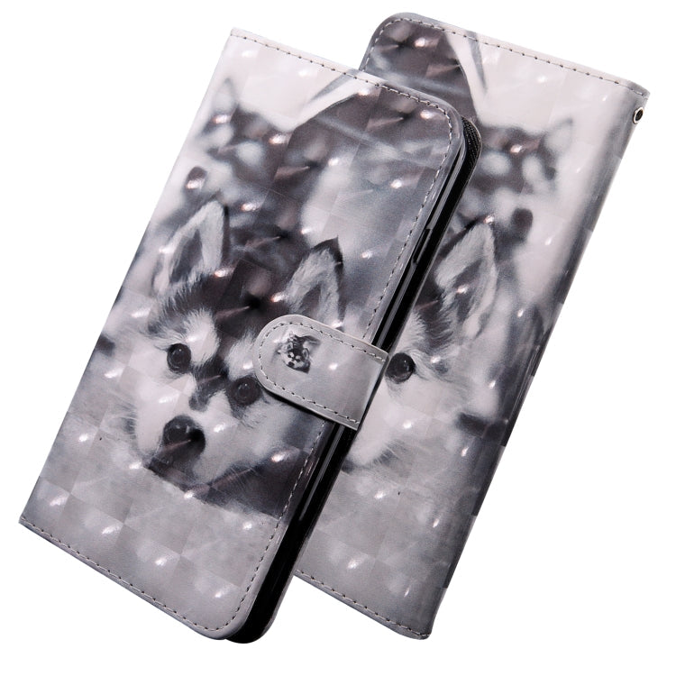 3D Painting Pattern Coloured Drawing Horizontal Flip TPU + PU Leather Case with Holder & Card Slots & Wallet, For Motorola E5 Play, For Motorola E5 Play Go