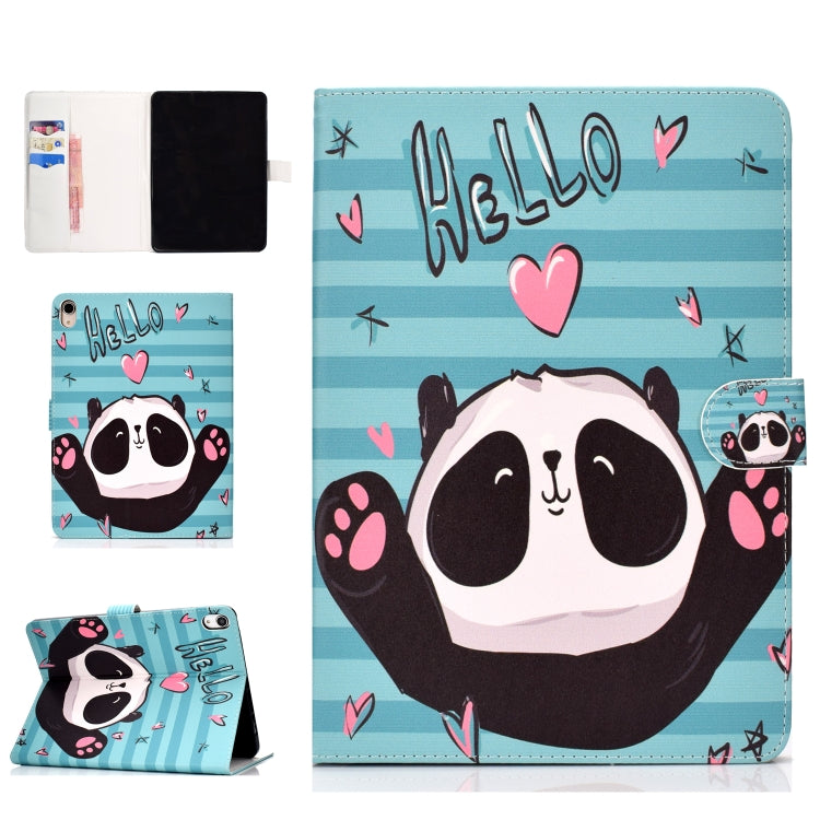 Colored Pattern Drawing Horizontal Flip PU Leather Case with Three-folding Holder & Sleep / Wake-up Function, For iPad 5 / 6 / 7 / 8, For iPad Pro 11, Ffor iPad Pro 11