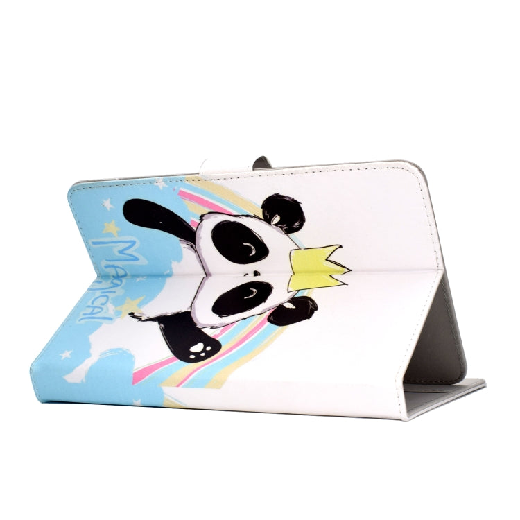 Colored Pattern Drawing Horizontal Flip PU Leather Case with Three-folding Holder & Sleep / Wake-up Function, For 7 inch Tablet PC, For 8 inch Tablet PC