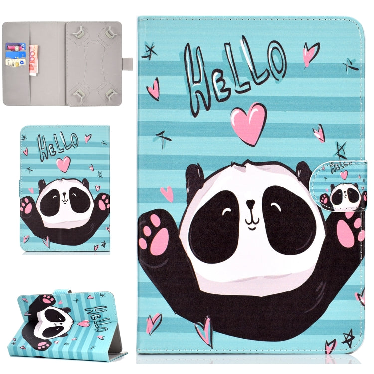 Colored Pattern Drawing Horizontal Flip PU Leather Case with Three-folding Holder & Sleep / Wake-up Function, For 7 inch Tablet PC, For 8 inch Tablet PC