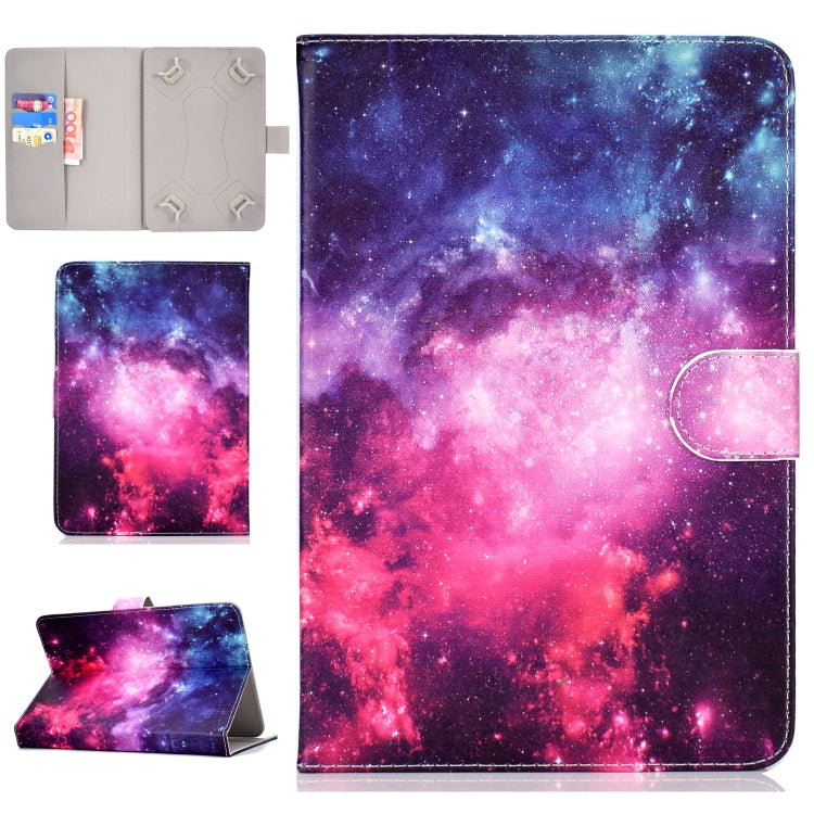 Colored Pattern Drawing Horizontal Flip PU Leather Case with Three-folding Holder & Sleep / Wake-up Function, For 7 inch Tablet PC, For 8 inch Tablet PC