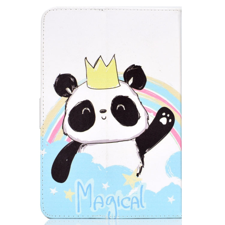 Colored Pattern Drawing Horizontal Flip PU Leather Case with Three-folding Holder & Sleep / Wake-up Function, For 10 inch Tablet PC
