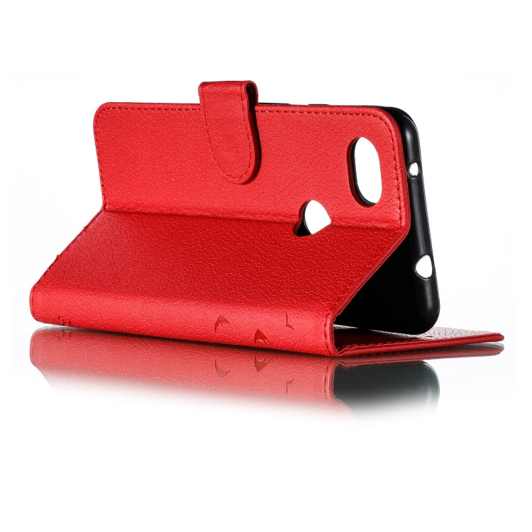 Feather Pattern Litchi Texture Horizontal Flip Leather Case with Wallet & Holder & Card Slots, For Google Pixel 3a XL, For Google Pixel 4