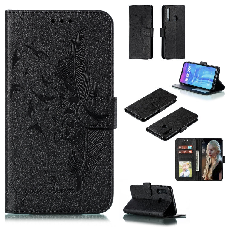Feather Pattern Litchi Texture Horizontal Flip Leather Case with Wallet & Holder & Card Slots, For Huawei Honor 9X Pro, For Huawei Honor 10i / P Smart+ 2019 / Honor 20i / Honor 10 Lite, For Huawei Honor 20, For Huawei Honor 20 Pro