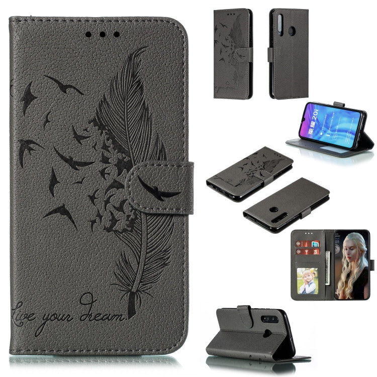 Feather Pattern Litchi Texture Horizontal Flip Leather Case with Wallet & Holder & Card Slots, For Huawei Honor 9X Pro, For Huawei Honor 10i / P Smart+ 2019 / Honor 20i / Honor 10 Lite, For Huawei Honor 20, For Huawei Honor 20 Pro