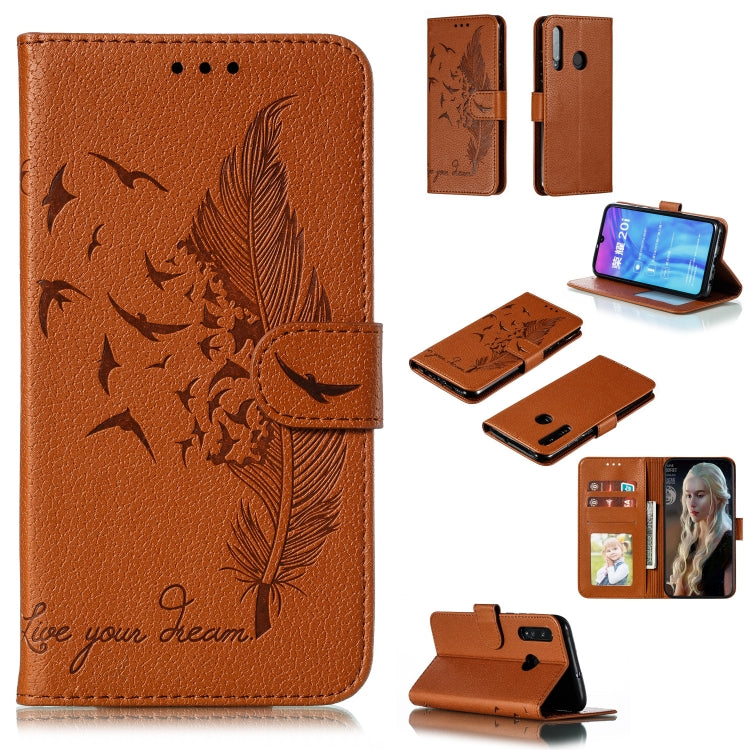 Feather Pattern Litchi Texture Horizontal Flip Leather Case with Wallet & Holder & Card Slots, For Huawei Honor 9X Pro, For Huawei Honor 10i / P Smart+ 2019 / Honor 20i / Honor 10 Lite, For Huawei Honor 20, For Huawei Honor 20 Pro