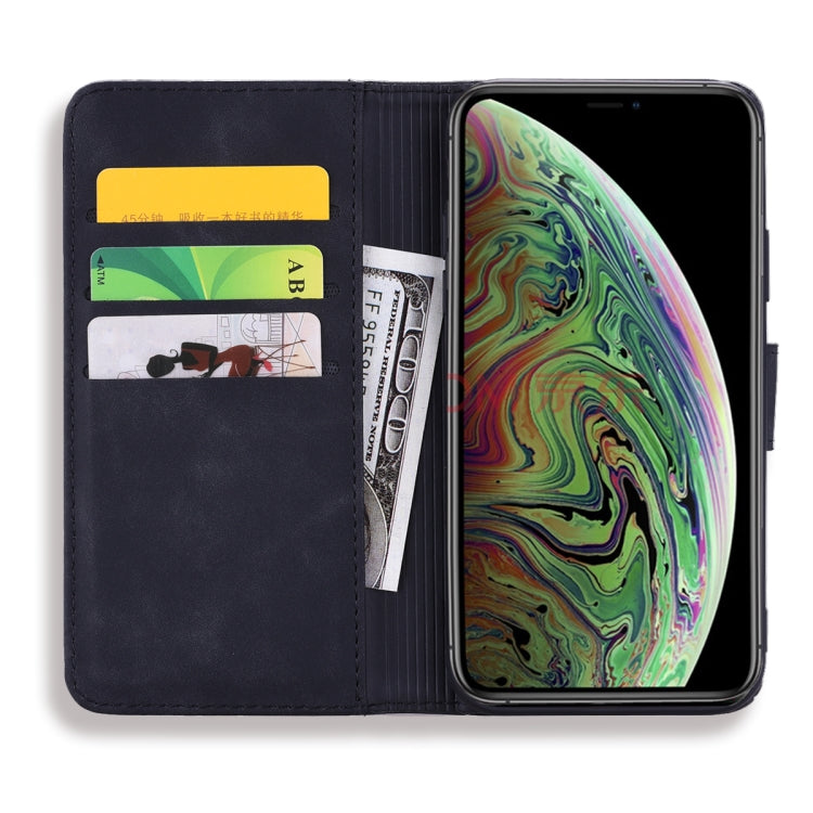 Calf Pattern Double Folding Design Embossed Leather Case with Wallet & Holder & Card Slots, for iPhone 11 Pro Max (6.5 inch)