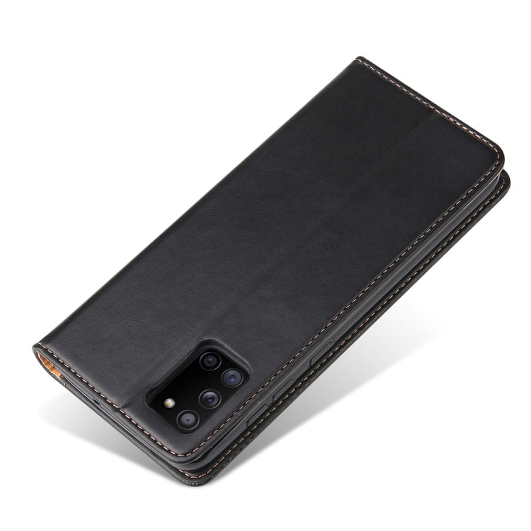 Fierre Shann PU Genuine Leather Texture Horizontal Flip Leather Case with Holder & Card Slots & Wallet, For Samsung Galaxy A31, For Samsung Galaxy A51 5G, For Samsung Galaxy A71 5G