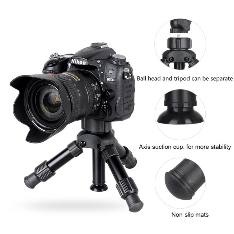 BEXIN MS02 Small Lightweight Tabletop Camera Tripod for Phone Dslr Camera