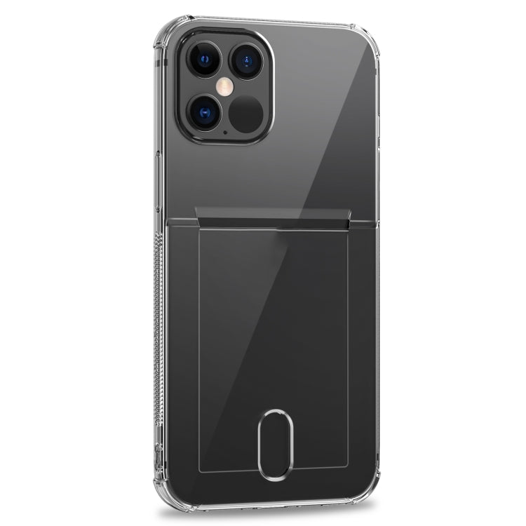 TPU Transparent Protective Case with Card Slots, For iPhone 12, For iPhone 12 Mini