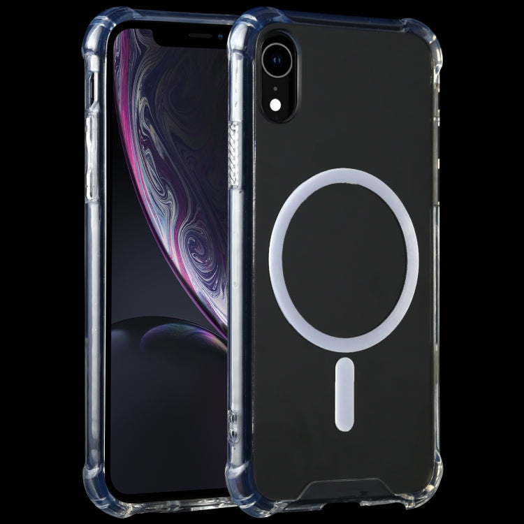 For iPhone XR Clear Four-corner Airbag Magnetic Shockproof Protective Magsafe Case, For iPhone XR, For iPhone XS Max