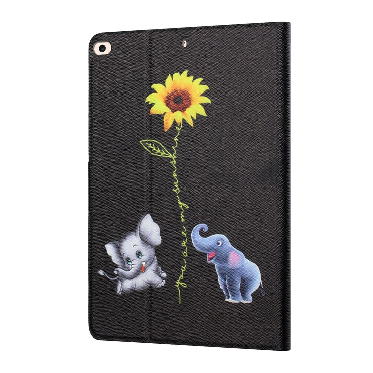 Colored Drawing Horizontal Flip Leather Case with Holder & Card Slots & Sleep / Wake-up Function, For iPad Mini 5/4/3/2/1, For iPad 10.2 / iPad Air 10.5 （2019） / iPad Pro 10.5 inch, For iPad Air / Air 2 / 2017 / 2018                                    ...