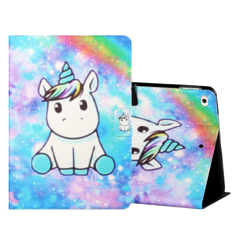 Colored Drawing Horizontal Flip Leather Case with Holder & Card Slots & Sleep / Wake-up Function, For iPad Mini 5/4/3/2/1, For iPad 10.2 / iPad Air 10.5 （2019） / iPad Pro 10.5 inch, For iPad Air / Air 2 / 2017 / 2018                                    ...
